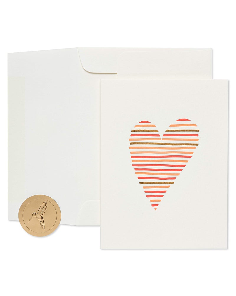 Papyrus Blank Romantic Card, Anniversary, Friendship (Heart) - Image 1